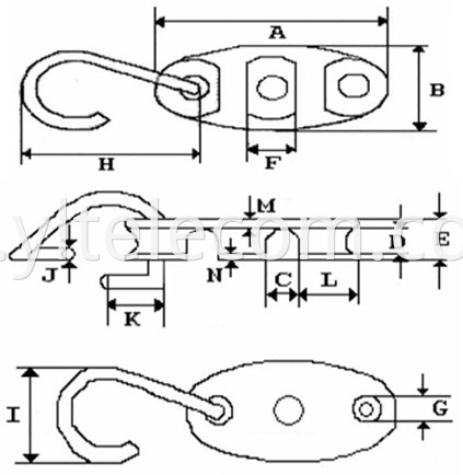 Plastic Tensioners for drop cable1